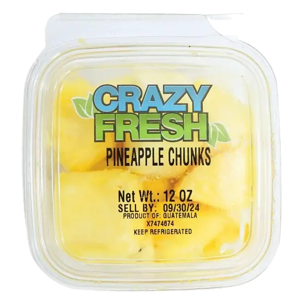 Crazy Fresh Cut Pineapple Chunks, 12oz