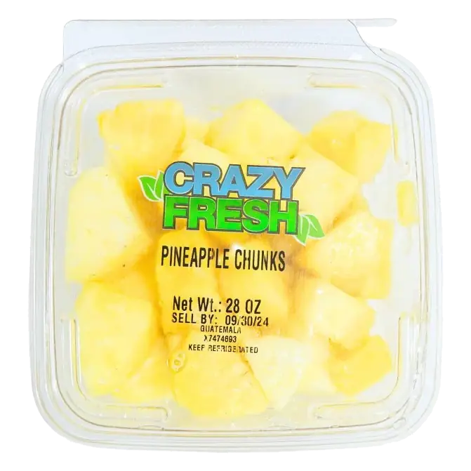 Crazy Fresh Cut Pineapple Chunks, 28oz