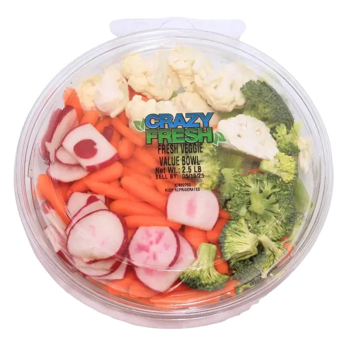 Crazy Fresh Veggie Value Bowl, 2.5lbs