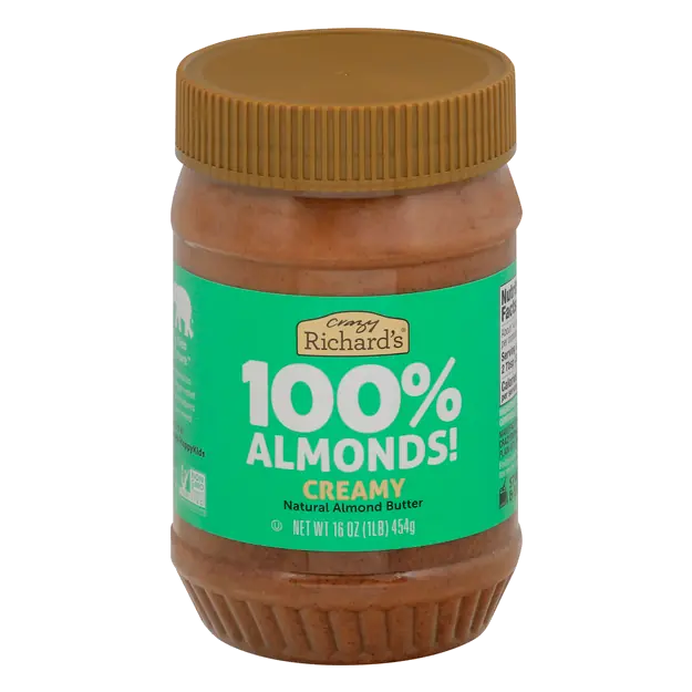 Natural 100% Creamy Almond Butter