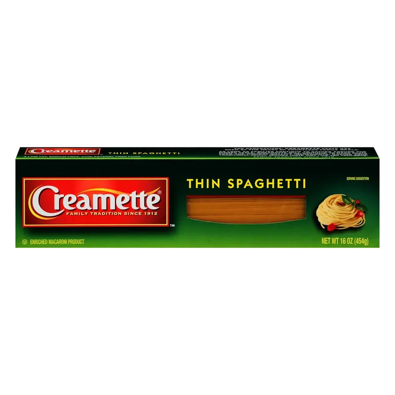 Enriched Macaroni Product, Thin Spaghetti