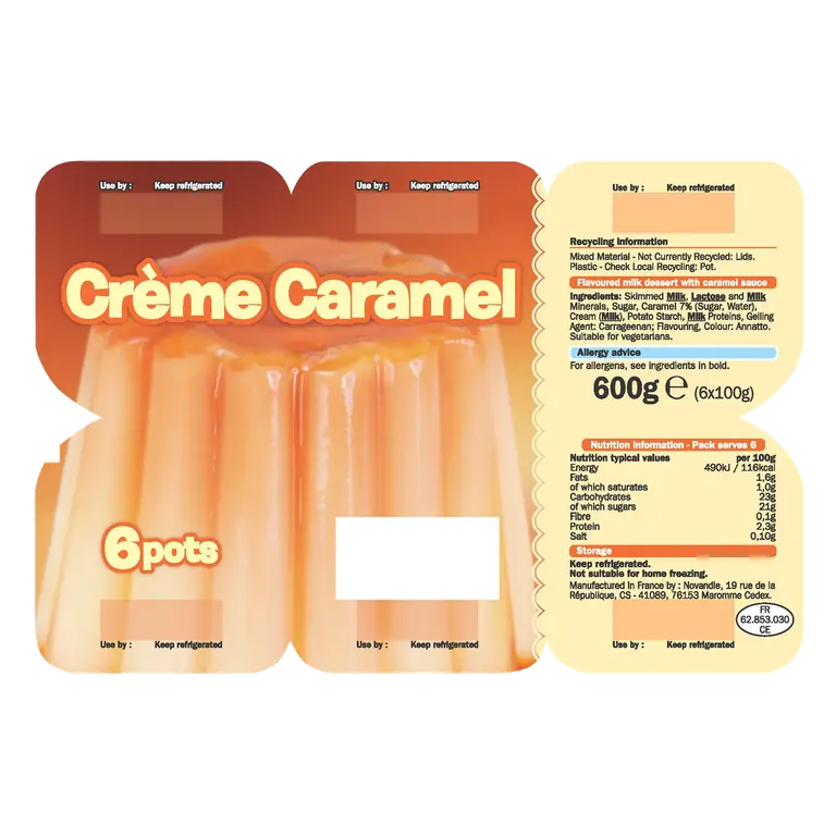 Crème Caramel 6 x 100g (600g)