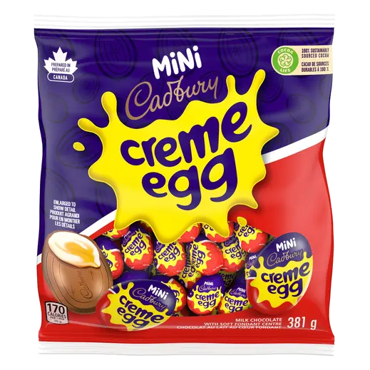 Cadbury Mini Creme Eggs Milk Chocolate With Soft Fondant Centre Candy 381 g