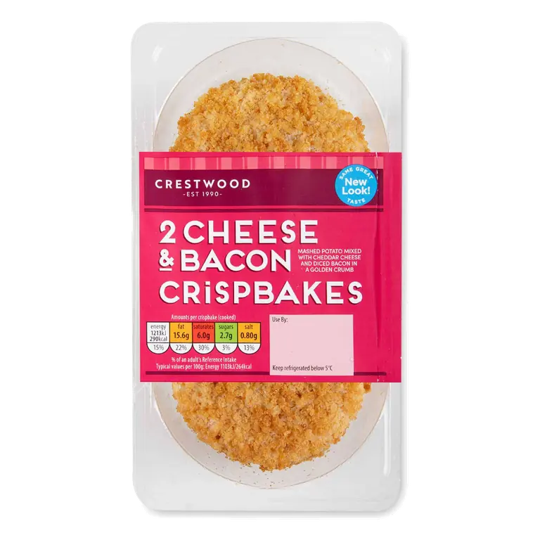 Cheese & Bacon Crispbakes 2 Pack