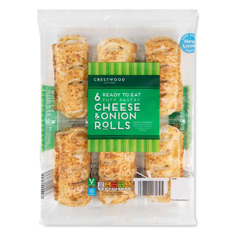 Cheese & Onion Rolls 6 Pack