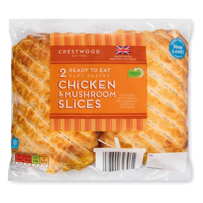 Chicken & Mushroom Slices 2 Pack