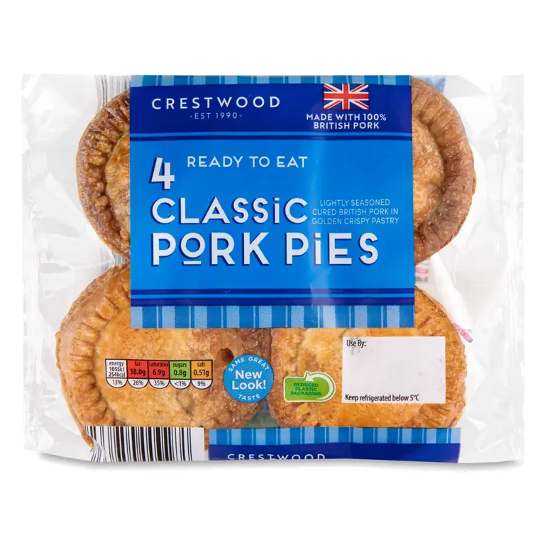 Classic Pork Pies 4 Pack