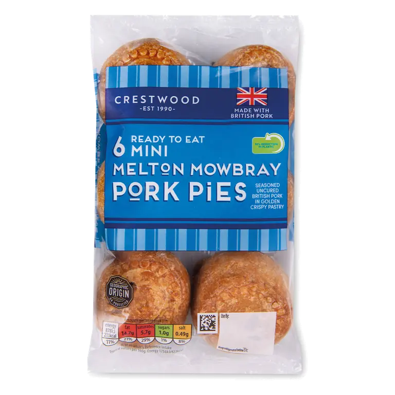 Mini Melton Pork Pies 6 Pack