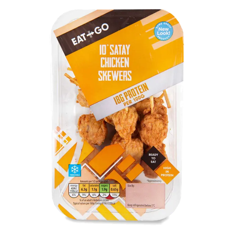 Protein Chicken Satay Skewers 10 Pack