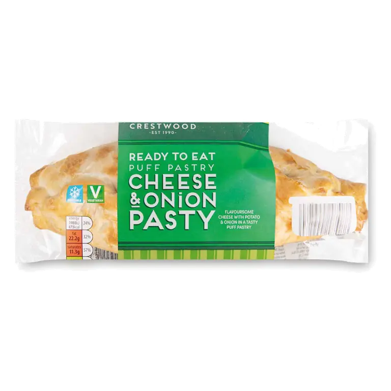 Puff Pastry Cheese & Onion Pasty