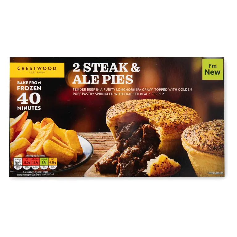 Steak & Ale Pies 2 Pack