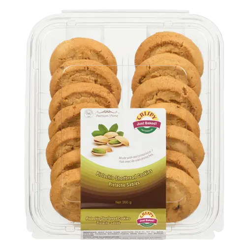 Crisp Shortbread Cookies Pistachio 350 g