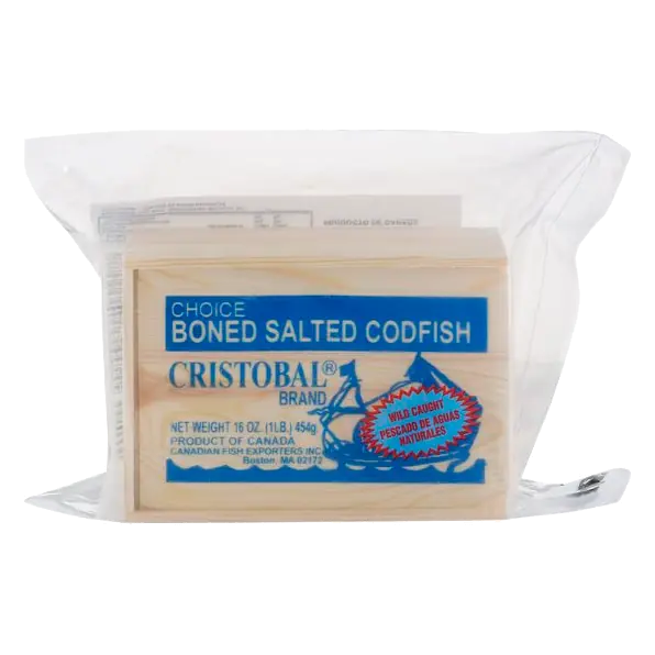 Brand Wild Caught Choice Boned Salted Cod Fish Fresh