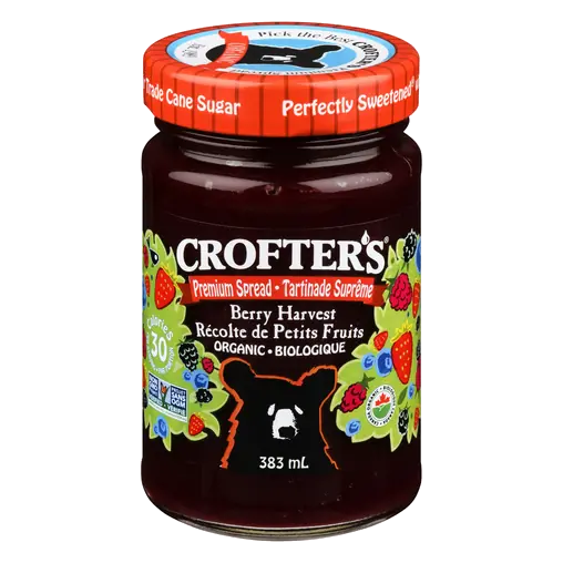 Crofter's Organic Premium Spread Berry Harvest 383 ml