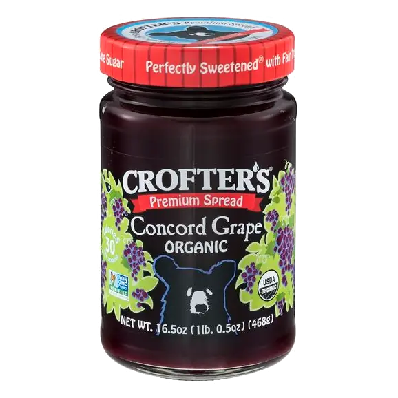 Premium Organic Concord Grape Fruit Spread
