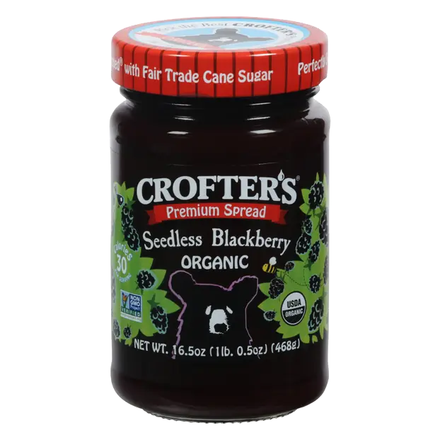 Premium Organic Seedless Blackberry Fruit Spread