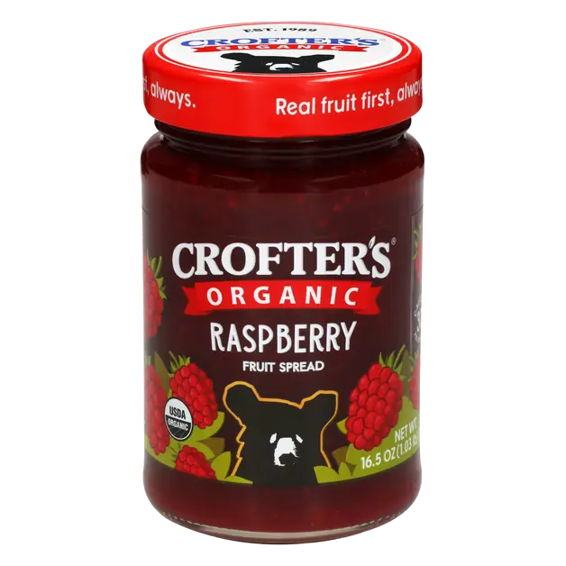 Premium Organic Seedless Raspberry Fruit Spread
