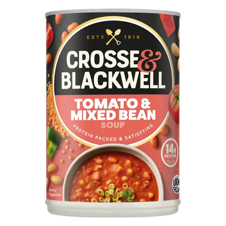 Crosse & Blackwell 400g Tomato & Mixed Bean Soup