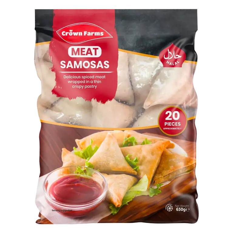 Crown Farms 20 Meat Samosas 650g