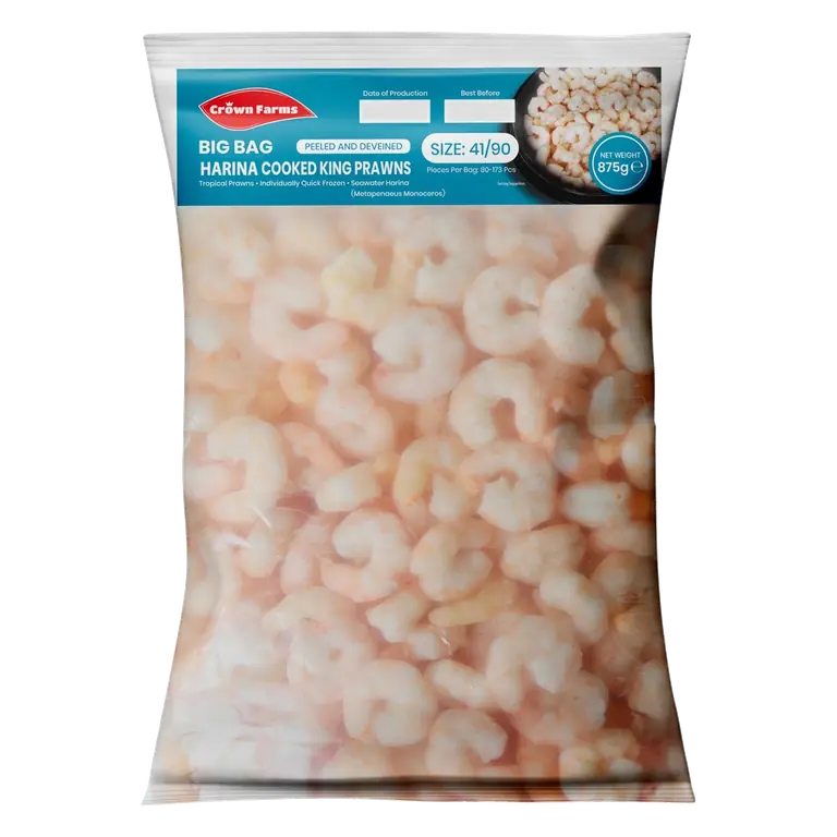 Big Bag Cooked & Peeled King Prawns 875g