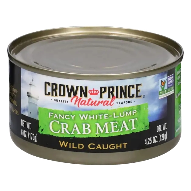 Crown Prince Natural Wild Caught Fancy White-Lump Crab Meat 6 oz
