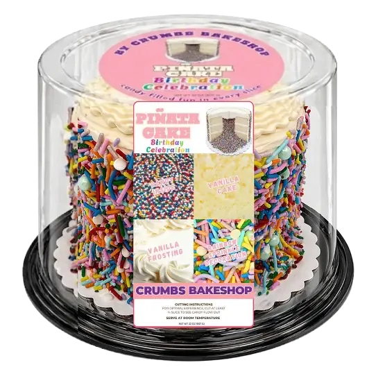Crumbs Bake Shop Birthday Celebration Pinata Cake, 32oz