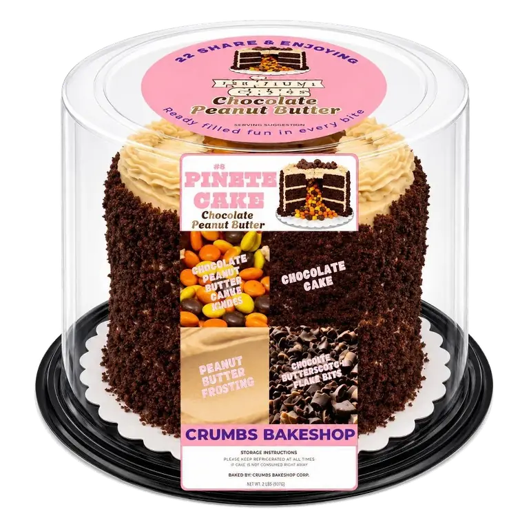 Crumbs Bake Shop Chocolate Peanut Butter Pinata Cake, 32oz