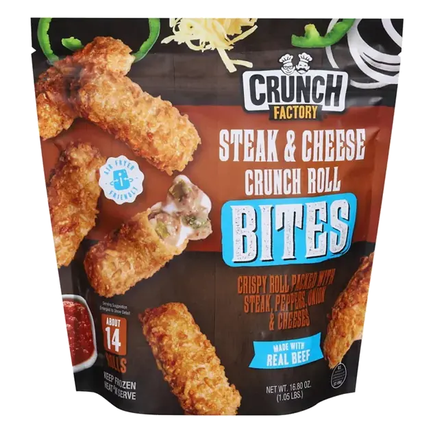 Bites, Crunch Roll, Steak & Cheese