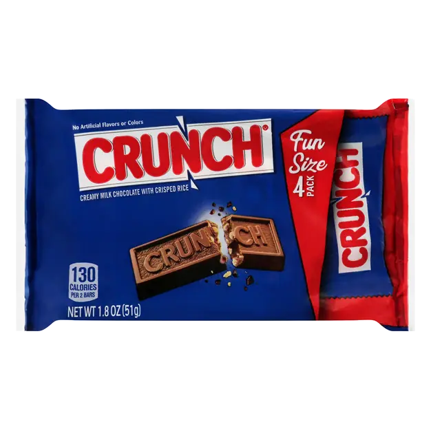 Milk Chocolate with Crisped Rice Candy Bars Fun Size - 4 ct