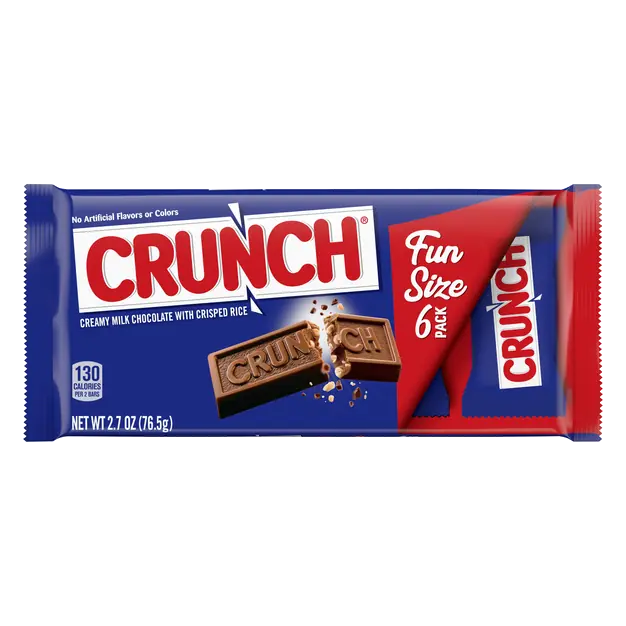 Milk Chocolate with Crisped Rice Candy Bars Fun Size - 6 ct