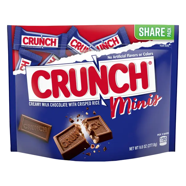 Milk Chocolate with Crisped Rice Minis Candy Bars Share Pack