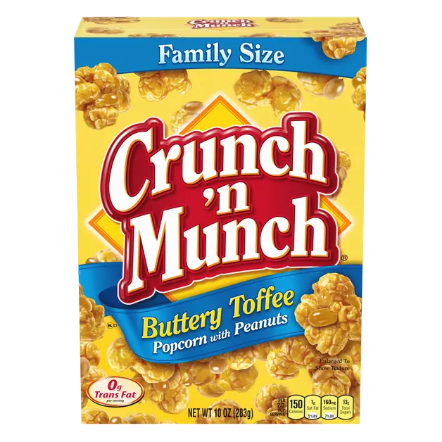 Buttery Toffee Popcorn with Peanuts Family Size