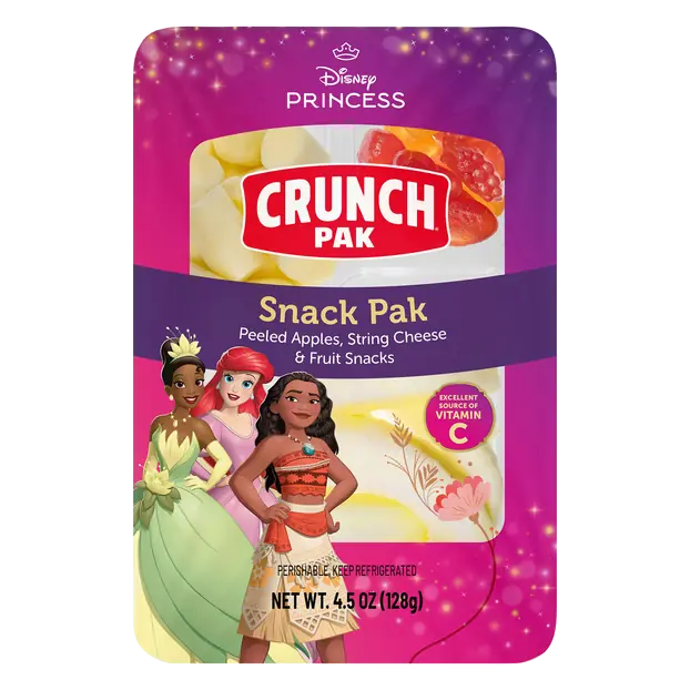 Snackers Disney Princess Apples Cheese & Fruit Snacks