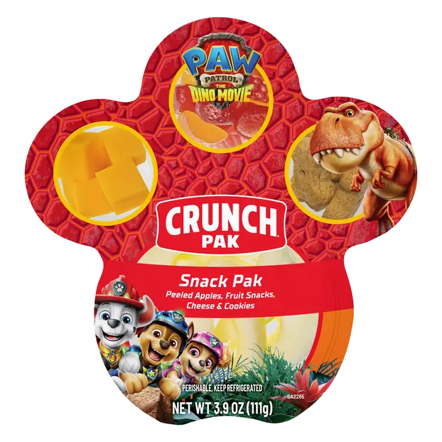 Snackers Paw Patrol Peeled Apples Cheese Fruit Snacks & Cookies