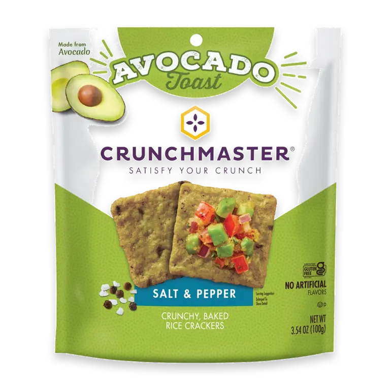 Avocado Toast Salt & Pepper Crackers