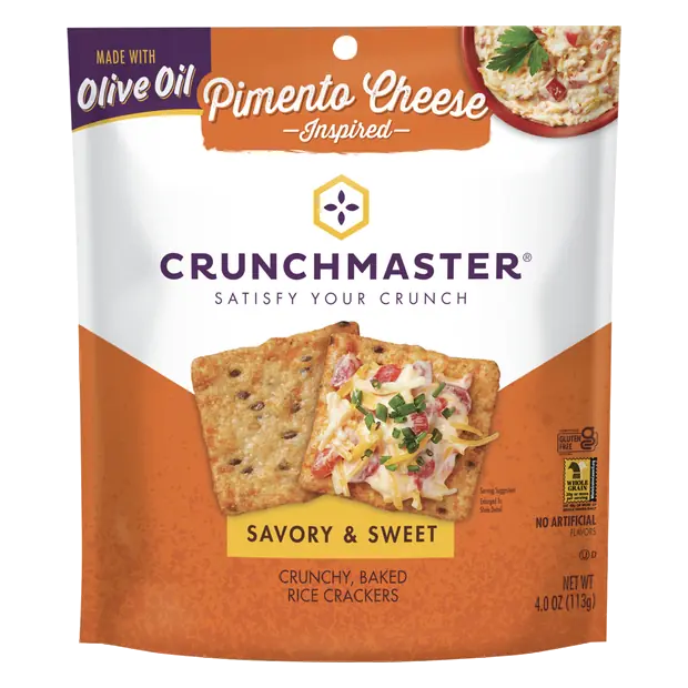 Baked Multigrain Pimento Cheese Inspired Crackers