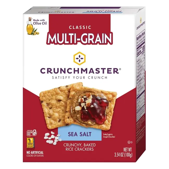 Crunchmaster Crackers Multi-Grain Sea Salt, 3.54oz