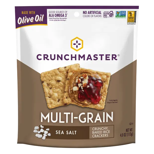Gluten Free Multi-Grain Sea Salt Rice Crackers