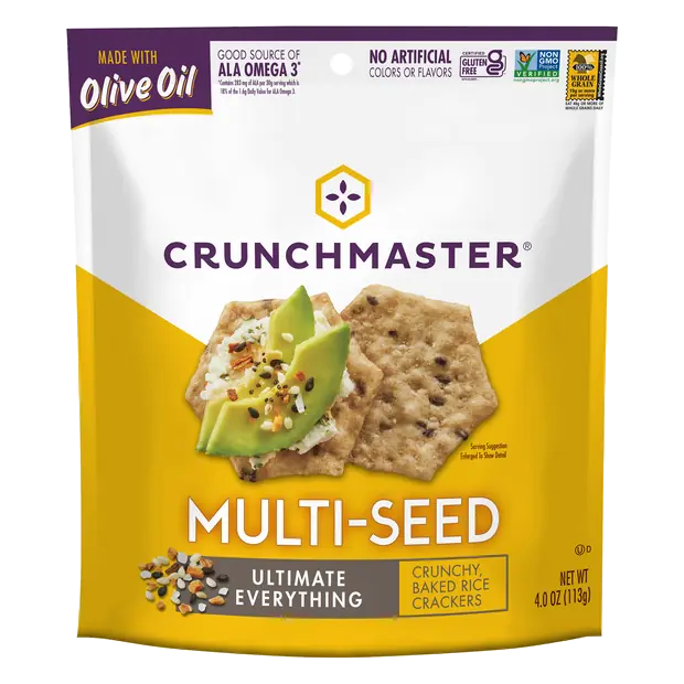 Gluten Free Multi-Seed Ultimate Everything Rice Crackers