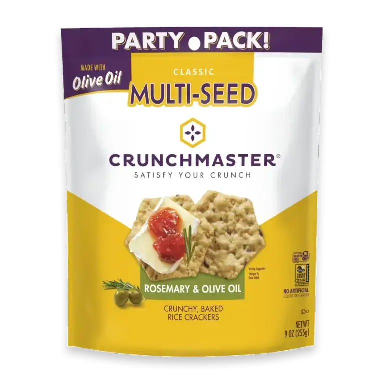 Rosemary & Olive Oil Multi-Seed Rice Crackers Party Pack