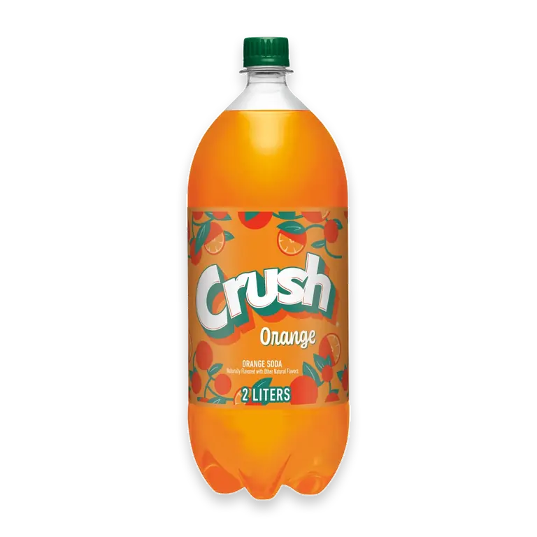 Orange Caffeine Free Soda Bottle