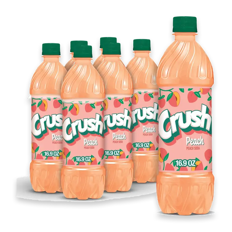 Peach Caffeine Free Soda Bottles