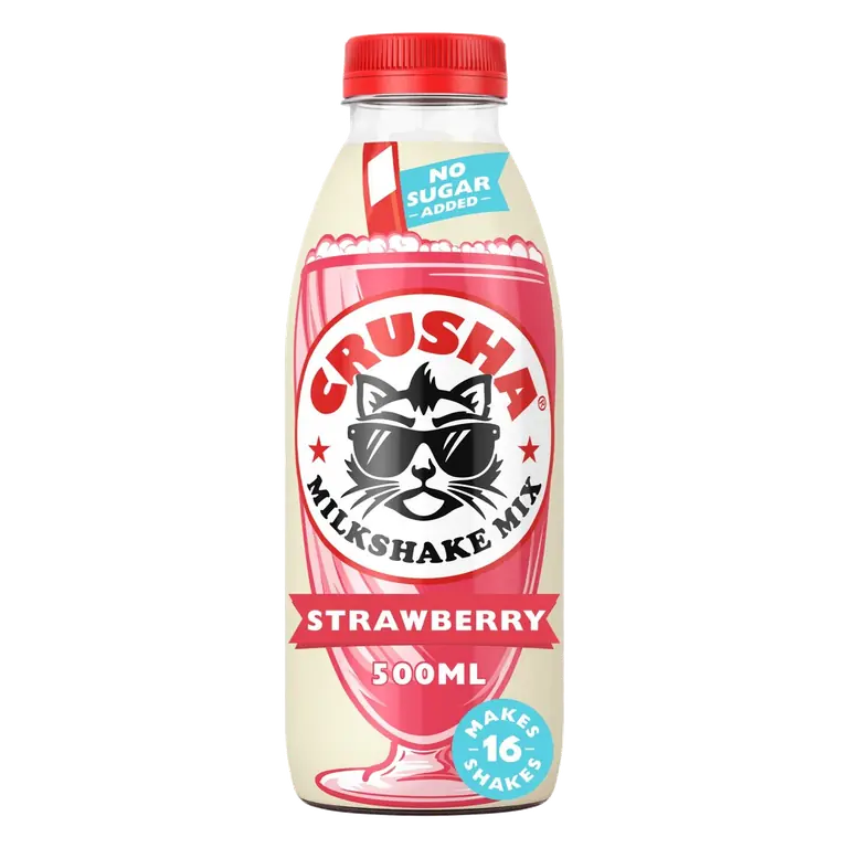 No Added Sugar Strawberry Flavour Milkshake Mix 500ml