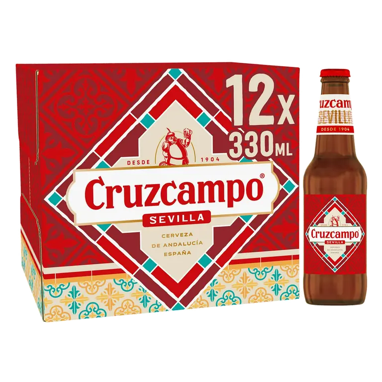 Sevilla Lager Beer 4.4% ABV Bottle 12 x 330ml