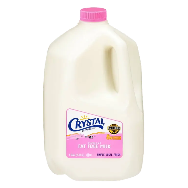 Crystal Creamery Skim Milk, 1gal