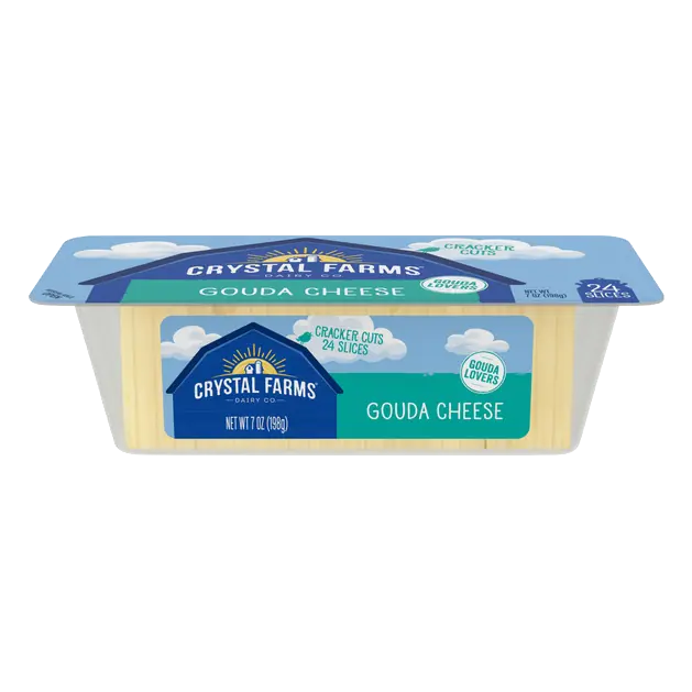 Crystal Farms Gouda Cheese Cracker Cuts, 24Ct