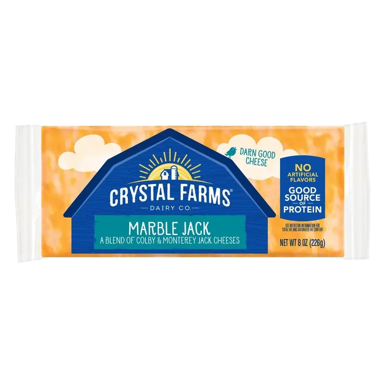 Crystal Farms Marble Jack Cheese, 8oz