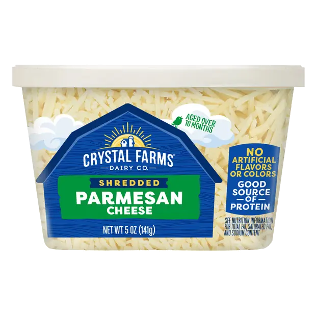 Crystal Farms Shredded Wisconsin Parmesan Cheese