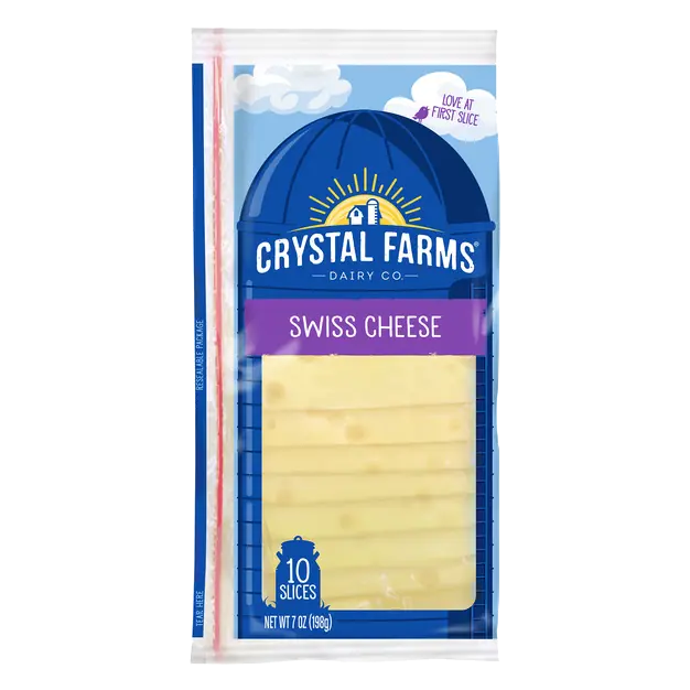 Crystal Farms Swiss Cheese Slices