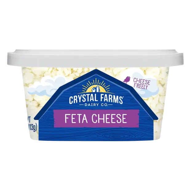 Crystal Farms Wisconsin Feta Cheese Crumbles Greek Style